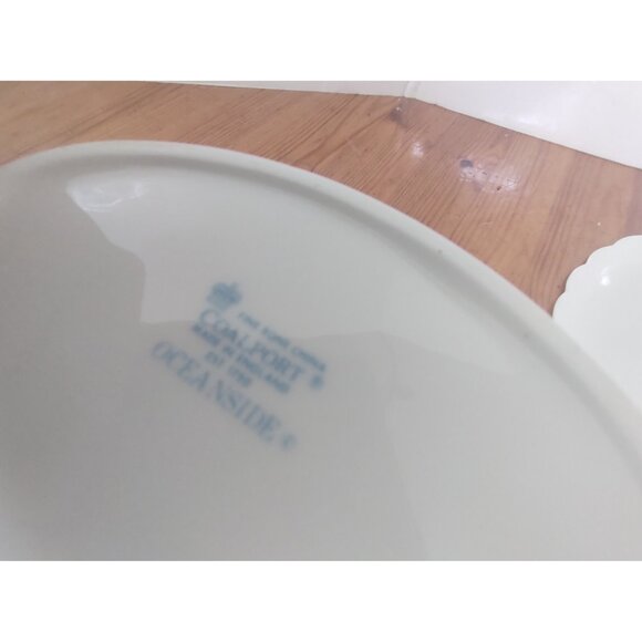 Coalport Bone China Gravy Boat and Underplate Oceanside Pattern - Picture 11 of 13